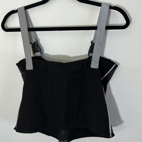 2pc Dollskill poster girl set reflective mesh inset biker shorts top - Picture 9 of 9